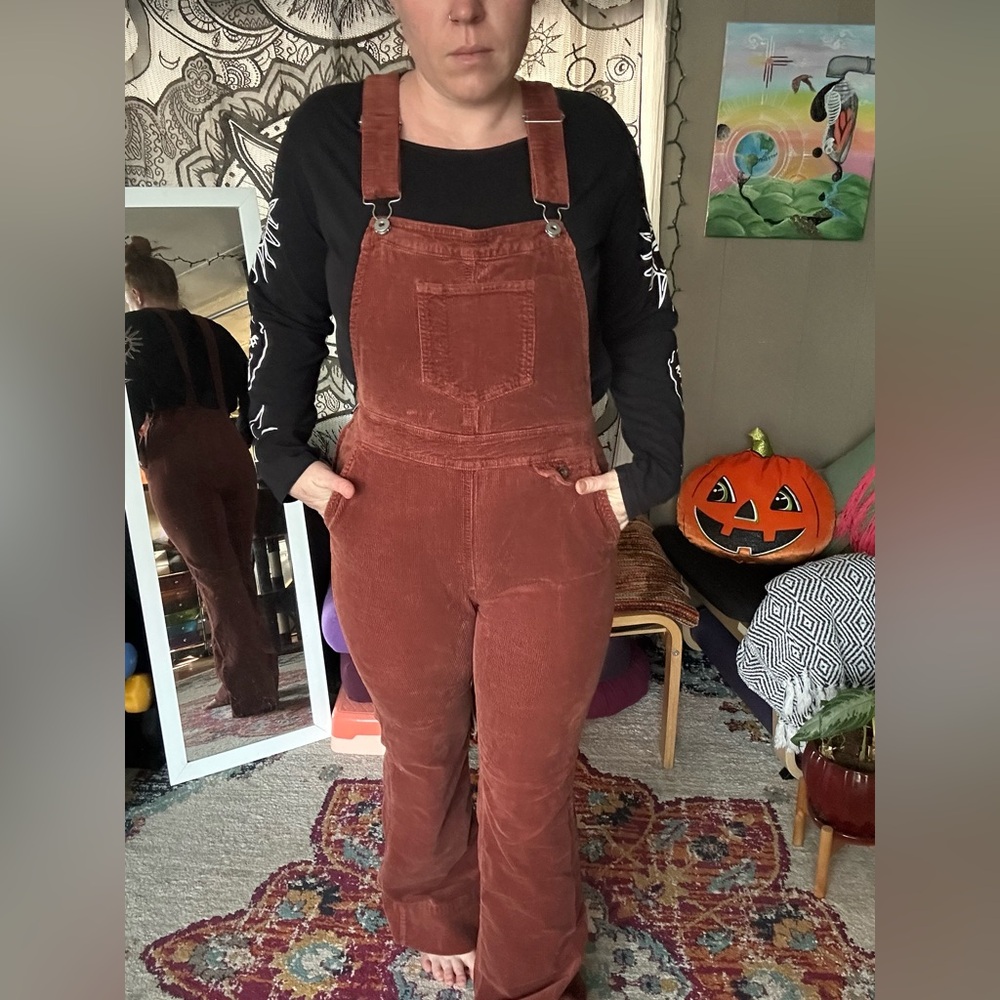 Anthropologie Autumn corduroy Overalls size 28